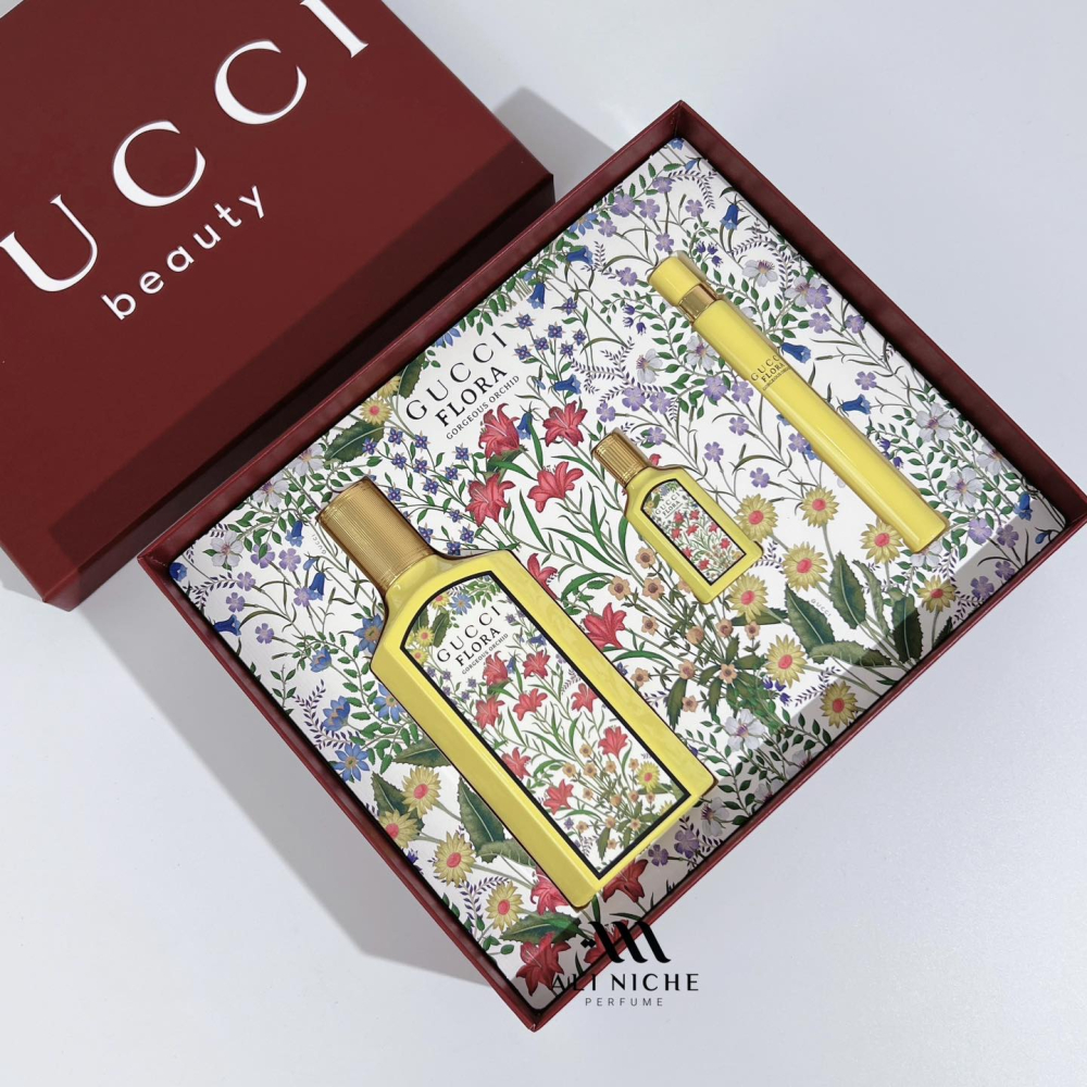 SET Gucci Flora Gorgeous Orchid EDP